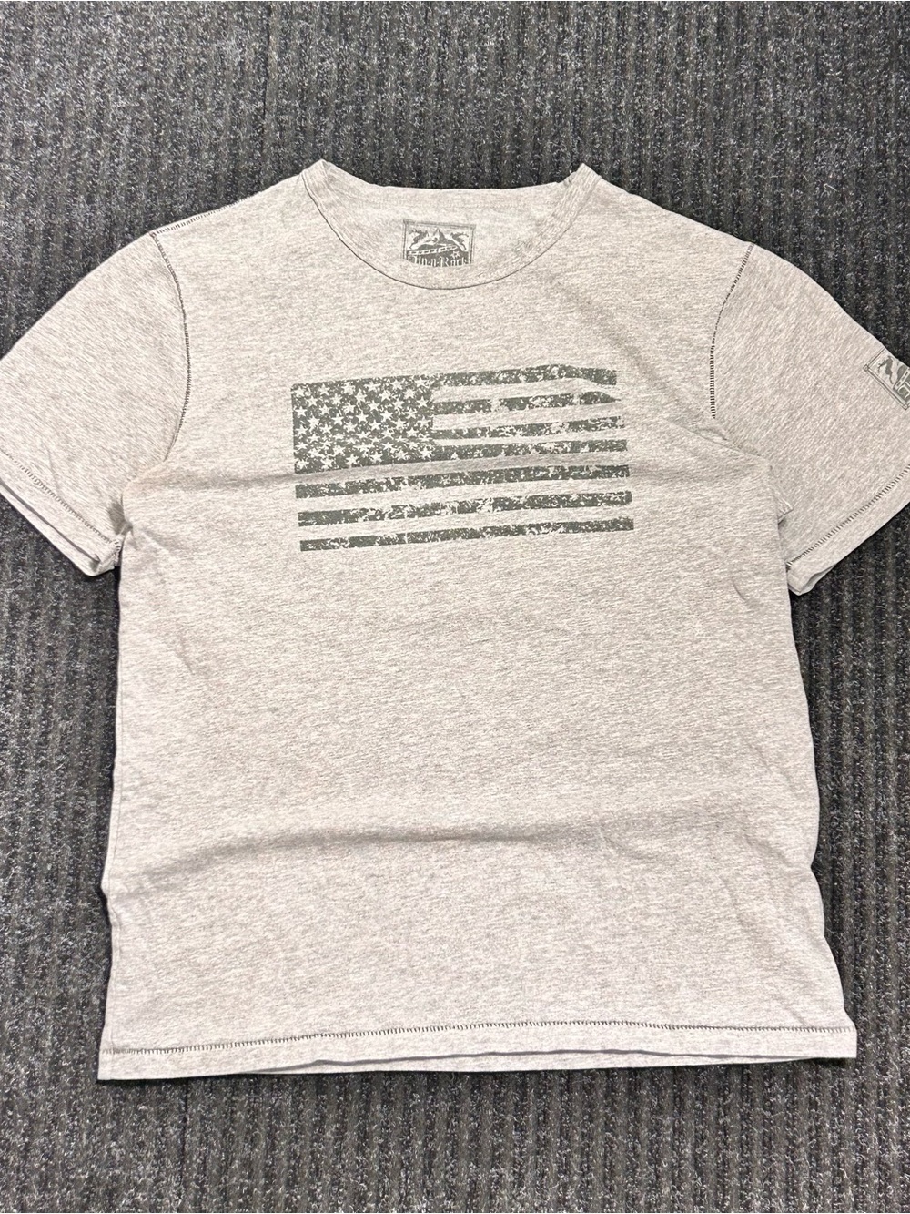 Heather Gray Flag Graphic Tee